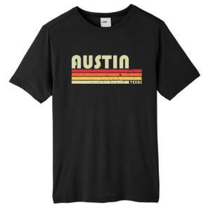 Austin Tx Texas Funny City Home Roots Gift Retro 70s 80s Tall Fusion ChromaSoft Performance T-Shirt