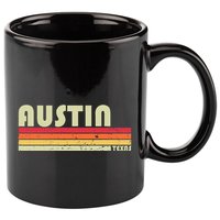 Austin Tx Texas Funny City Home Roots Gift Retro 70s 80s 11oz C Handle Ceramic Mug