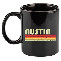 Austin Tx Texas Funny City Home Roots Gift Retro 70s 80s 11oz C Handle Ceramic Mug
