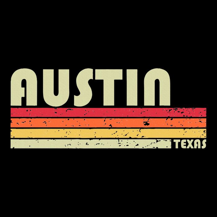 Austin Tx Texas Funny City Home Roots Gift Retro 70s 80s Wool Snapback Cap