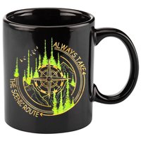 Always Take The Scenic Route Funny Adventure Hiking Camping 11oz C Handle Ceramic Mug
