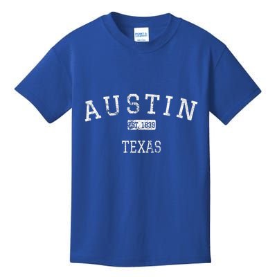 Austin Texas Tx Vintage Kids T-Shirt