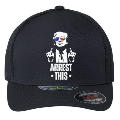 Arrest This Trump Fingers Pro Trump 2024 Rally Shoot Pa Flexfit Unipanel Trucker Cap