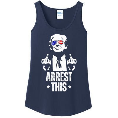 Arrest This Trump Fingers Pro Trump 2024 Rally Shoot Pa Ladies Essential Tank