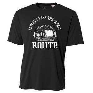 Always Take The Scenic Route Cooling Performance Crew T-Shirt