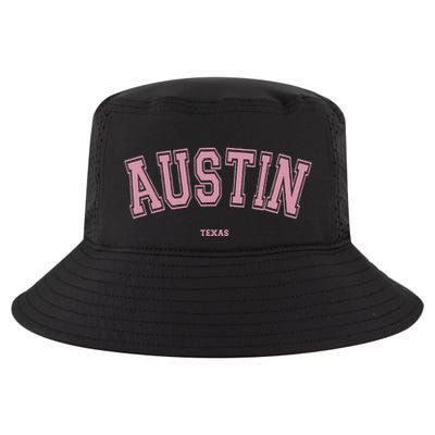 Austin Texas Tx Varsity Style On Austin Cool Comfort Performance Bucket Hat