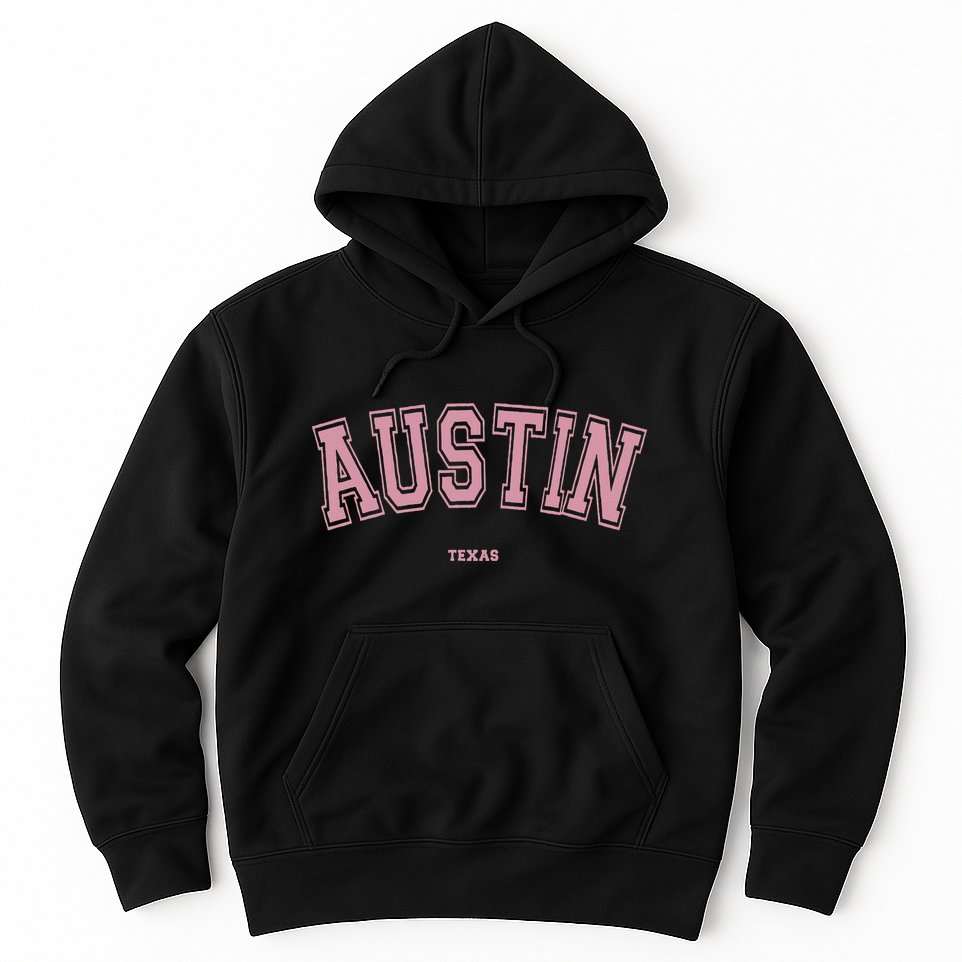 Austin Texas Tx Varsity Style On Austin Hoodie