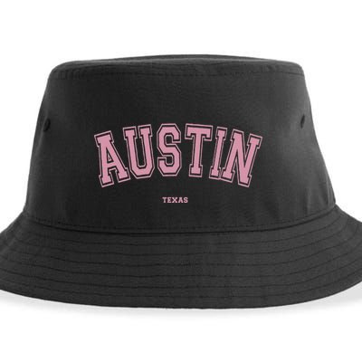 Austin Texas Tx Varsity Style On Austin Sustainable Bucket Hat