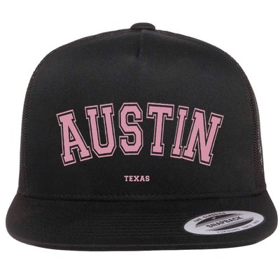 Austin Texas Tx Varsity Style On Austin Flatbill Hat