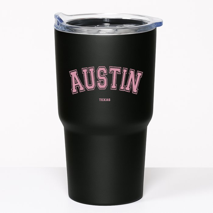 Austin Texas Tx Varsity Style On Austin Tumbler