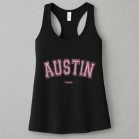 Austin Texas Tx Varsity Style On Austin Womens Tank Top