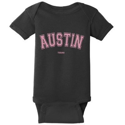 Austin Texas Tx Varsity Style On Austin Baby Bodysuit