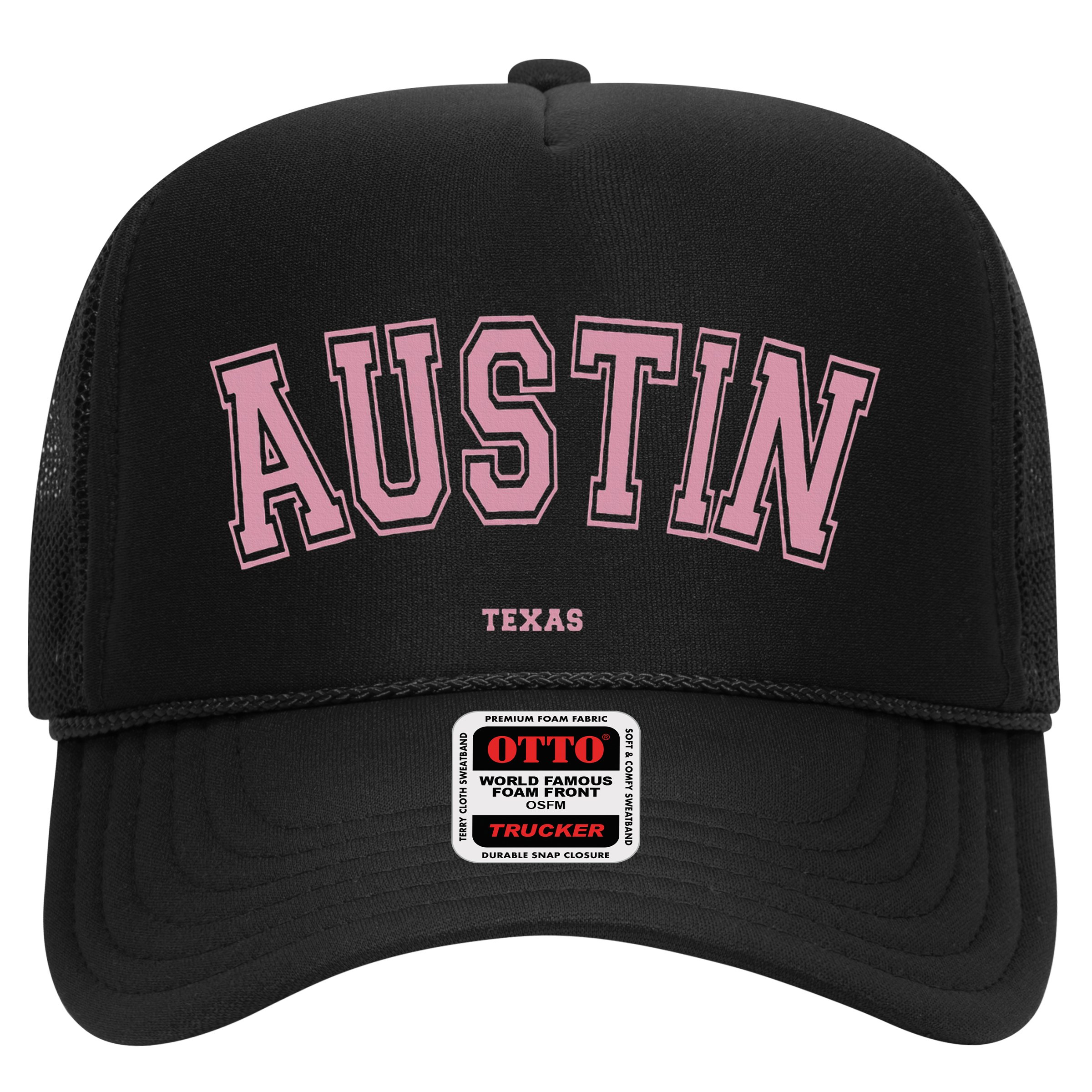 Austin Texas Tx Varsity Style On Austin Trucker Hat
