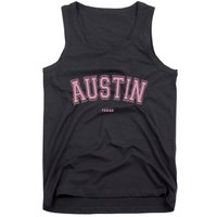 Austin Texas Tx Varsity Style On Austin Tank Top