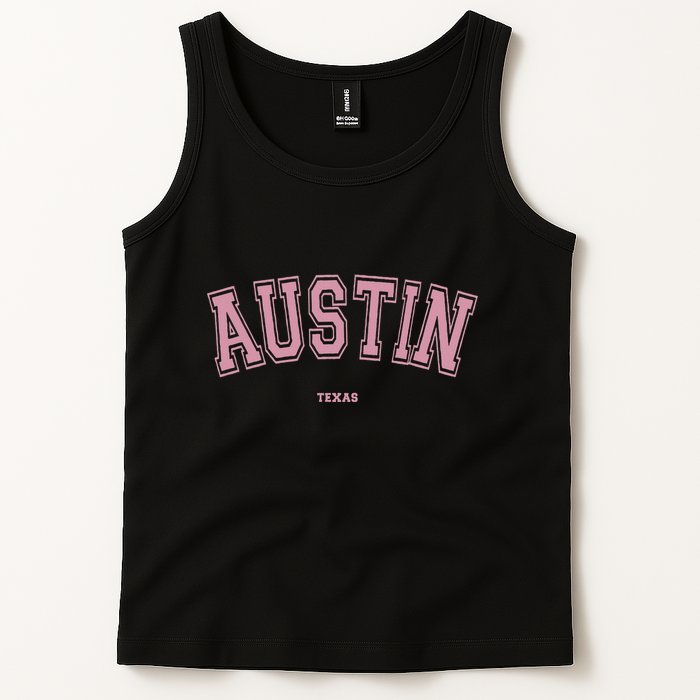 Austin Texas Tx Varsity Style On Austin Tank Top