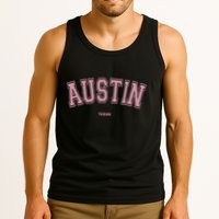 Austin Texas Tx Varsity Style On Austin Tank Top