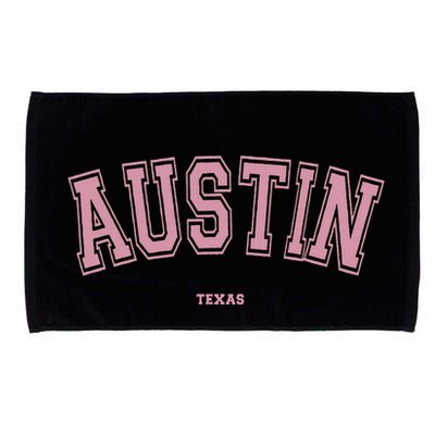 Austin Texas Tx Varsity Style On Austin Microfiber Hand Towel