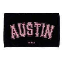 Austin Texas Tx Varsity Style On Austin Microfiber Hand Towel