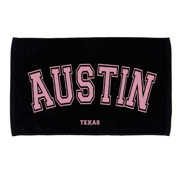 Austin Texas Tx Varsity Style On Austin Microfiber Hand Towel