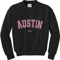 Austin Texas Tx Varsity Style On Austin Kids Sweatshirt