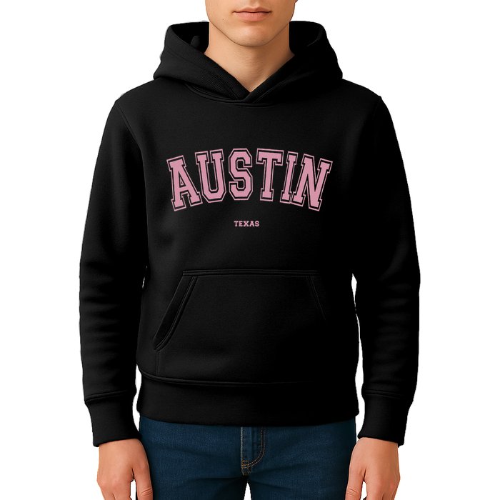 Austin Texas Tx Varsity Style On Austin Kids Hoodie