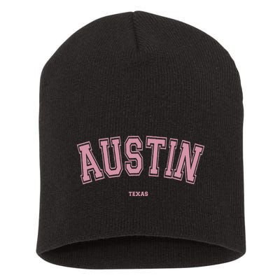 Austin Texas Tx Varsity Style On Austin Short Acrylic Beanie