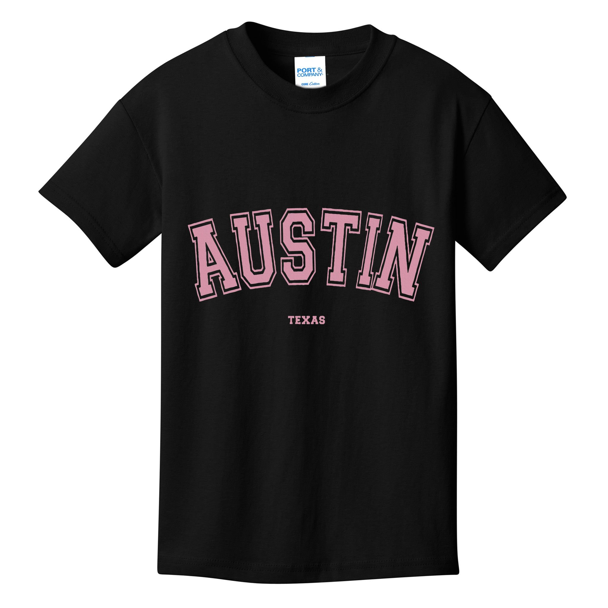 Austin Texas Tx Varsity Style On Austin Kids T-Shirt