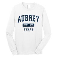 Aubrey Texas Tx Vintage Sports Established Long Sleeve Shirt