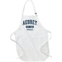 Aubrey Texas Tx Vintage Sports Established Full-Length Apron With Pockets