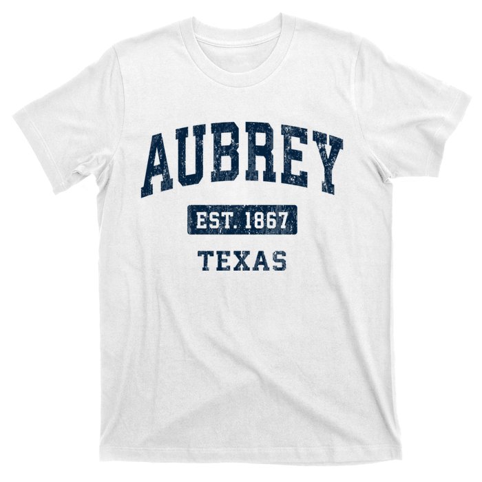 Aubrey Texas Tx Vintage Sports Established T-Shirt