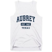 Aubrey Texas Tx Vintage Sports Established Tank Top