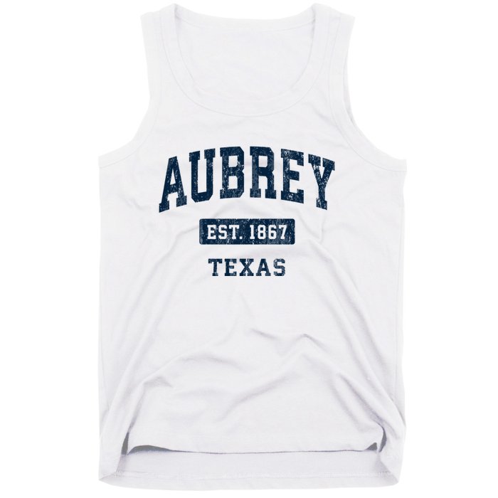 Aubrey Texas Tx Vintage Sports Established Tank Top