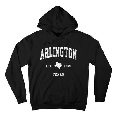 Arlington Texas Tx Vintage Athletic Tall Hoodie