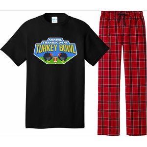 Annual Thanksgiving Turkey Bowl Football Game Team Meaningful Gift Pajama Set