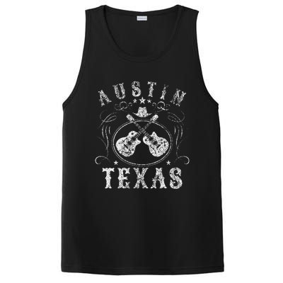 Austin Texas Travel Vintage PosiCharge Competitor Tank