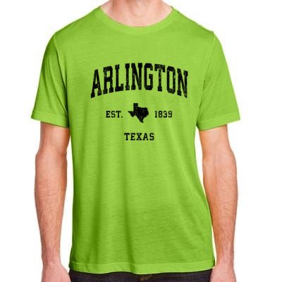 Arlington Texas Tx Vintage Athletic Established Sports Design Adult ChromaSoft Performance T-Shirt