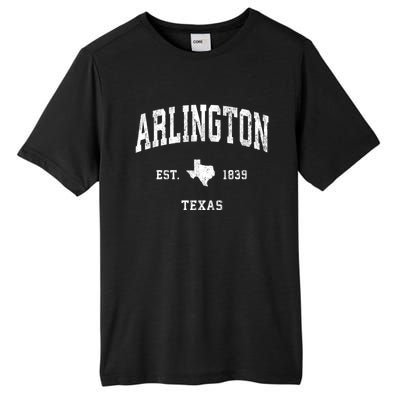 Arlington Texas Tx Vintage Athletic Established Sports Design Tall Fusion ChromaSoft Performance T-Shirt