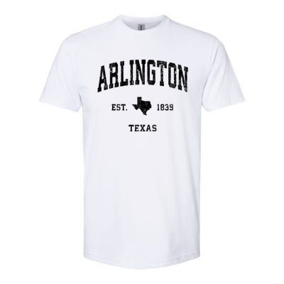 Arlington Texas Tx Vintage Athletic Established Sports Design Softstyle® CVC T-Shirt