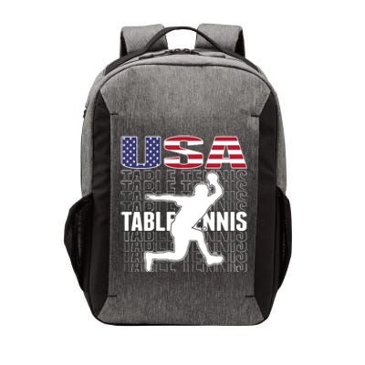 America Table Tennis Fans Jersey American Flag Ping Pong Art Premium Vector Backpack