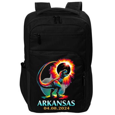 Arkansas Totality Total Solar Eclipse 2024 T Rex Dinosaur Impact Tech Backpack
