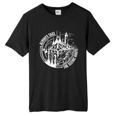 Always Take The Scenic Route Tall Fusion ChromaSoft Performance T-Shirt