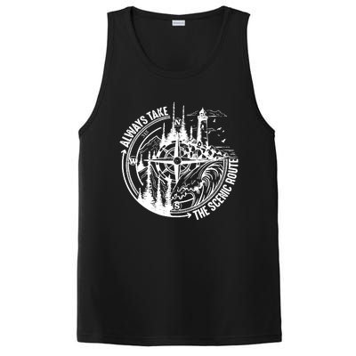 Always Take The Scenic Route PosiCharge Competitor Tank