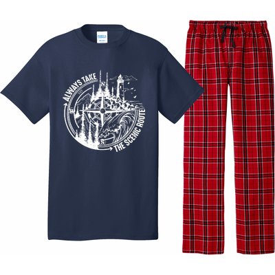 Always Take The Scenic Route Pajama Set