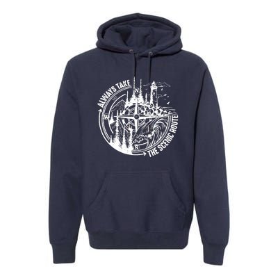 Always Take The Scenic Route Premium Hoodie