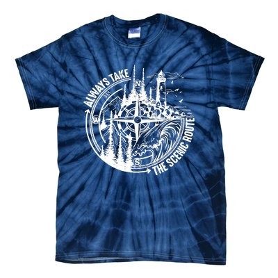 Always Take The Scenic Route Tie-Dye T-Shirt