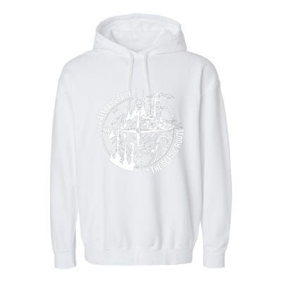 Always Take The Scenic Route Garment-Dyed Fleece Hoodie