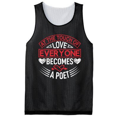 At The Touch Of Love Everyone Becomes A Poet Mesh Reversible Basketball Jersey Tank