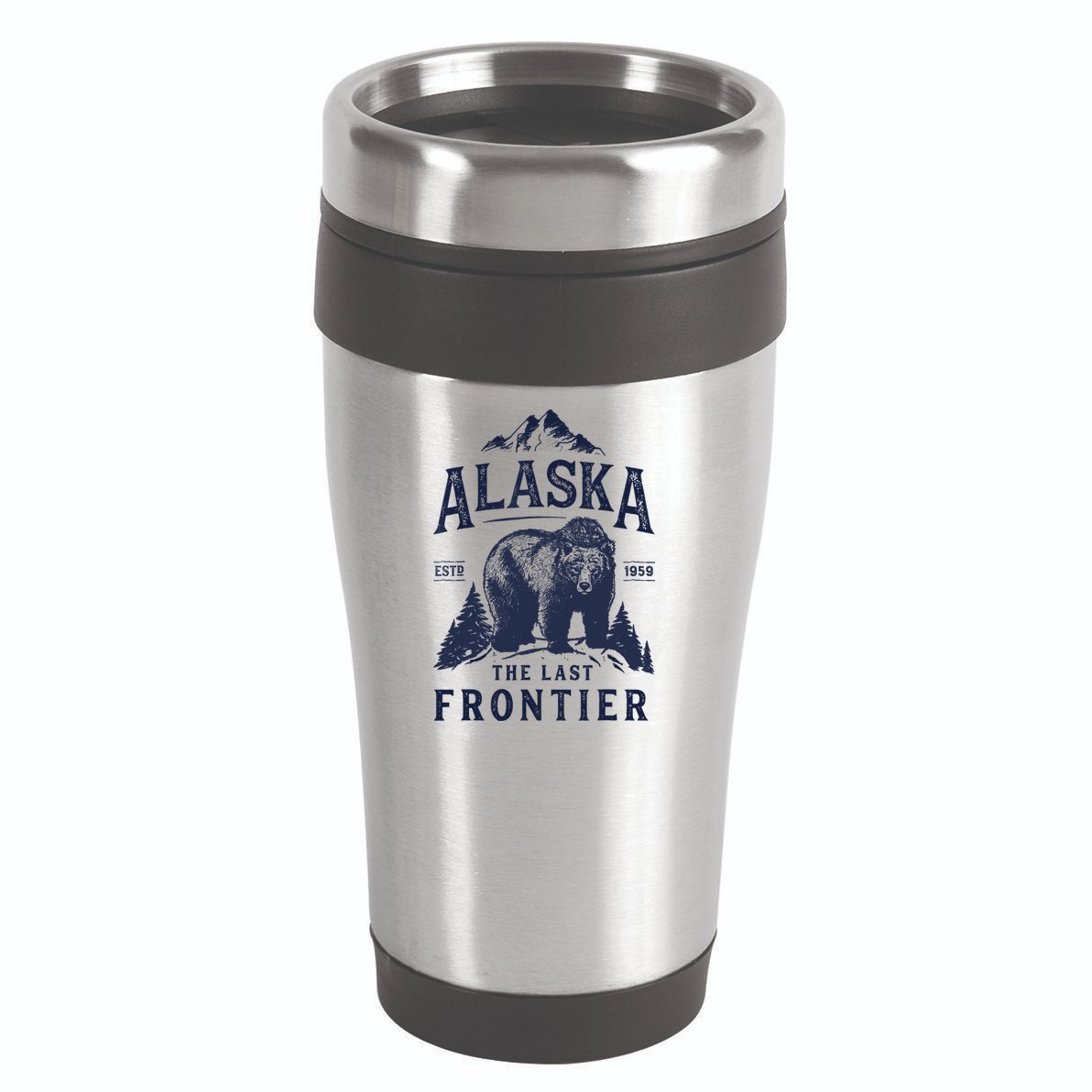 Alaska T The Last Frontier Bear Home Gifts 16oz Travel Tumbler