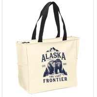 Alaska T The Last Frontier Bear Home Gifts Zip Tote Bag