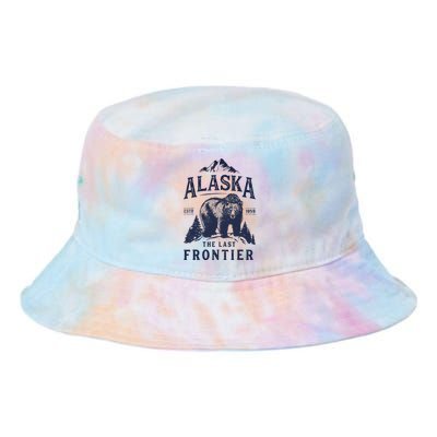 Alaska T The Last Frontier Bear Home Gifts Tie Dye Newport Bucket Hat